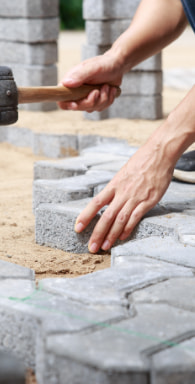 Assentamento de bloquetes